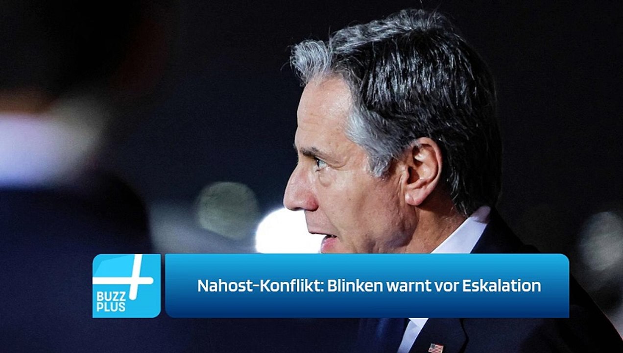 Nahost Konflikt Blinken Warnt Vor Eskalation Video Dailymotion