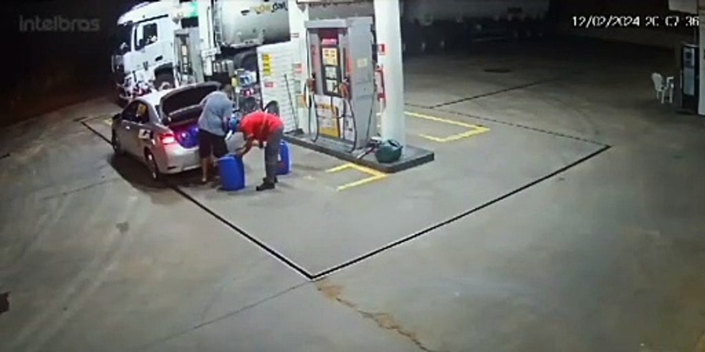 Homem Abastece Gal Es Gasolina Em Posto E Foge Sem Pagar V Deo