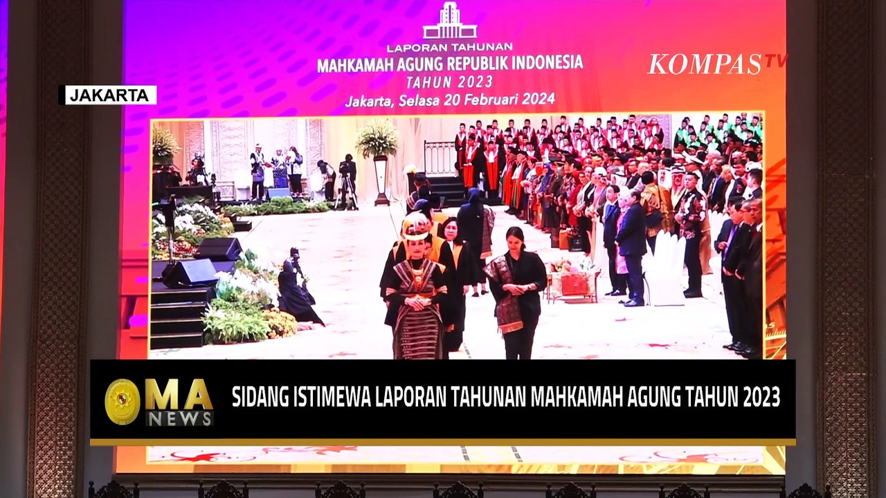 Dihadiri Presiden Jokowi Sidang Istimewa Laporan Tahunan Ma Tahun