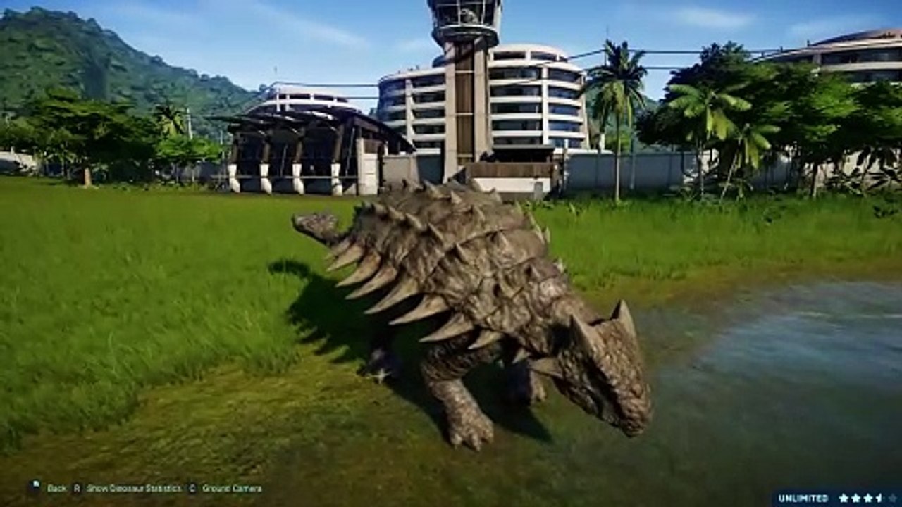 Jurassic World Evolution Ankylosaurus Vs Indoraptor 1080p 60FPS