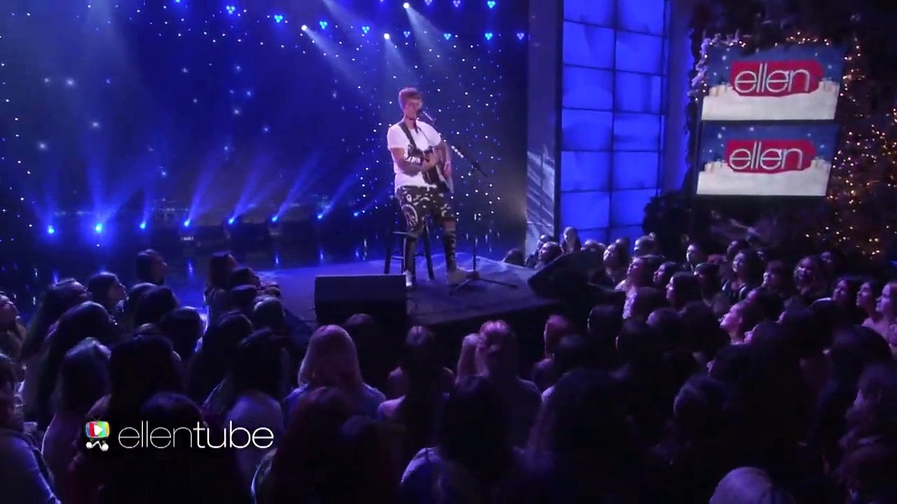 Justin Bieber Cold Water Acoustic The Ellen Show V Deo Dailymotion