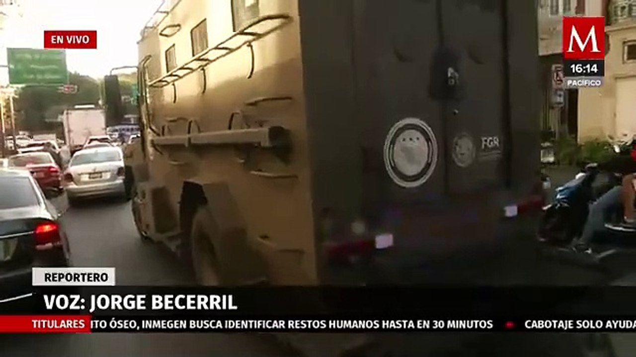 Convoy De La Femdo Estar A Trasladando A Ovidio Guzm N Al Altiplano