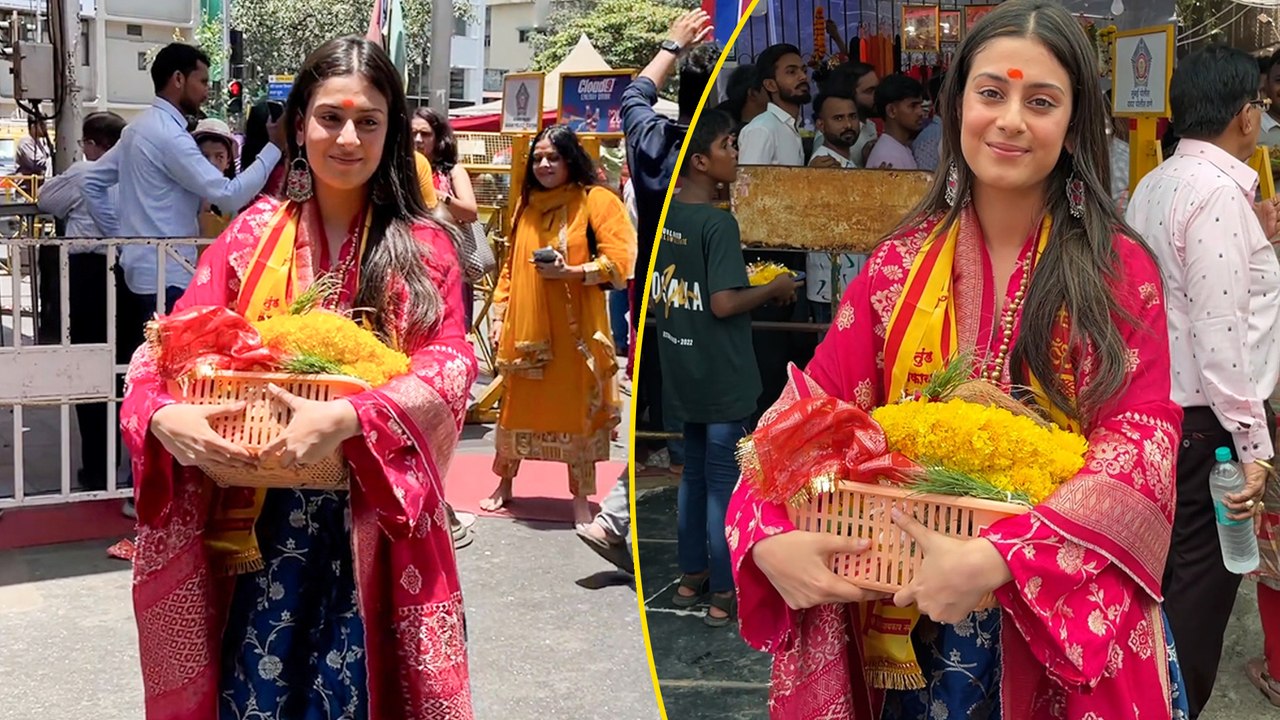 Bigg Boss Fame Isha Malviya न Siddhivinayak Temple म बपप क दरबर