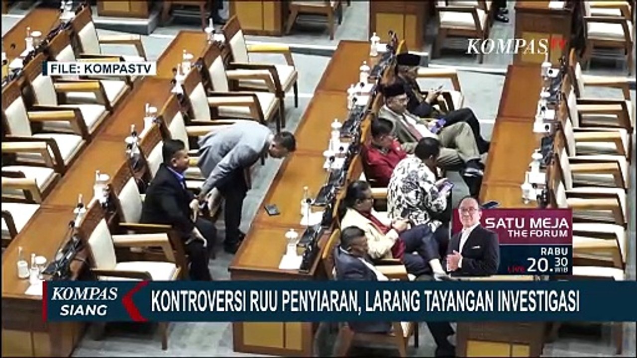 Kontroversi RUU Penyiaran Larang Penayangan Eksklusif Jurnalistik