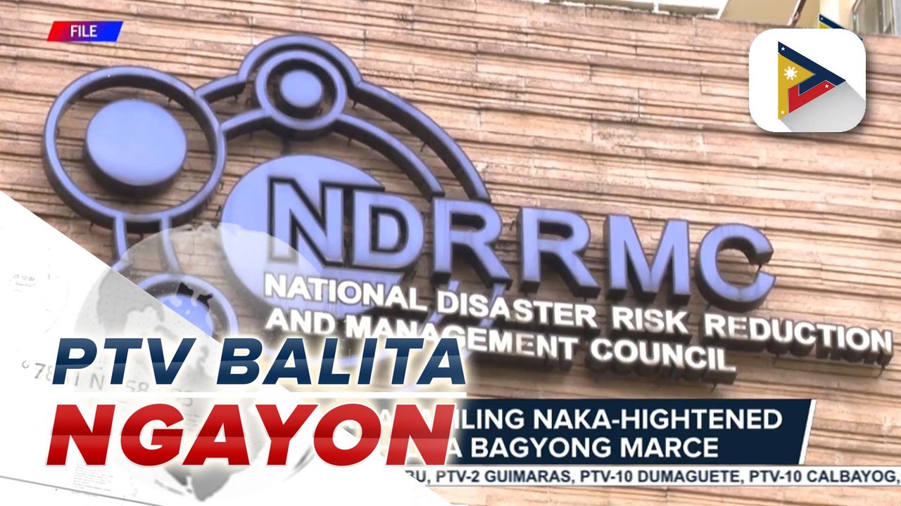 NDRRMC Nanatiling Naka Hightened Alert Dahil Sa Bagyong Marce Video