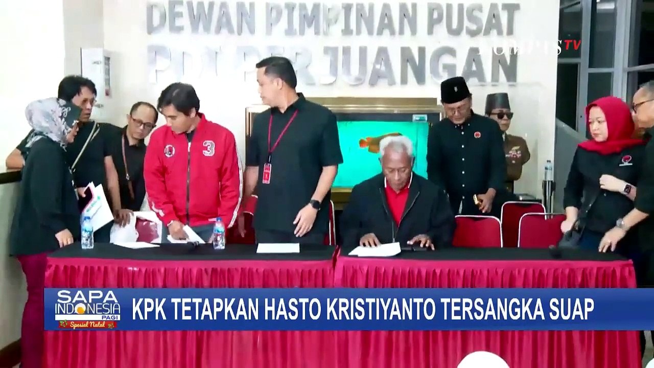 Babak Baru Kpk Tetapkan Sekjen Pdip Hasto Kristiyanto Tersangka Kasus