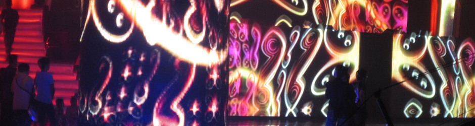 Flexible led curtain display