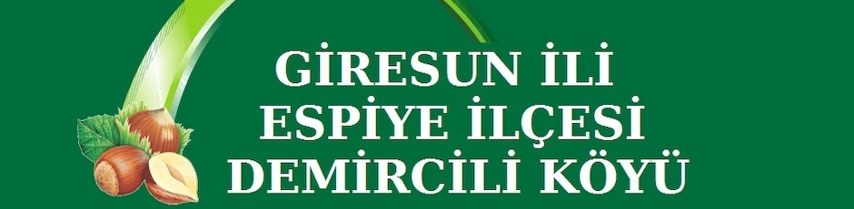 Giresun ili Espiye İlçesi Demircili Köyü