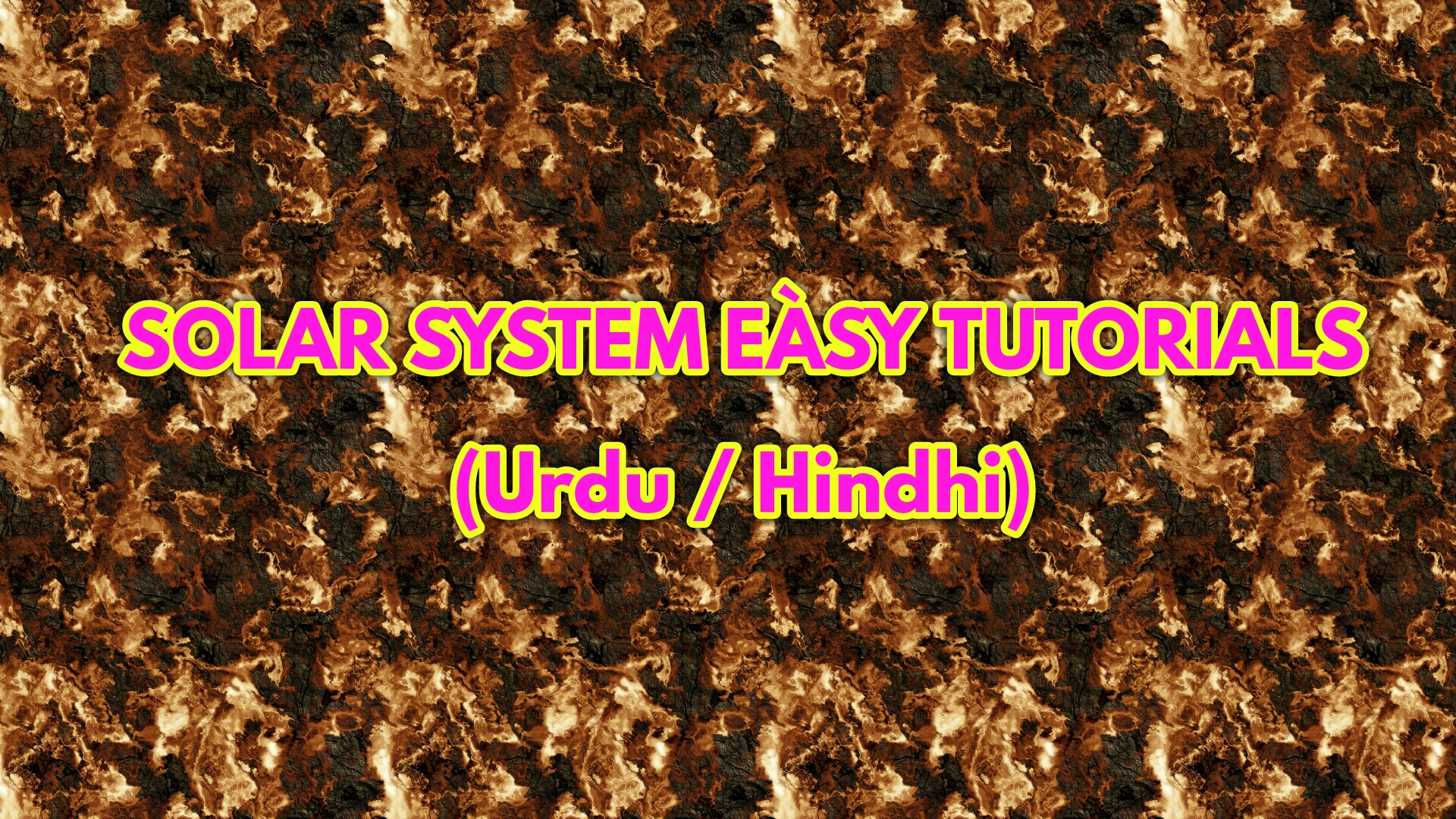 Solar System Easy Tutorials