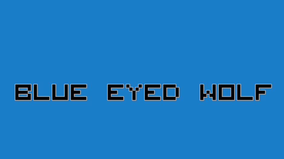 Blue Eyed Wolf