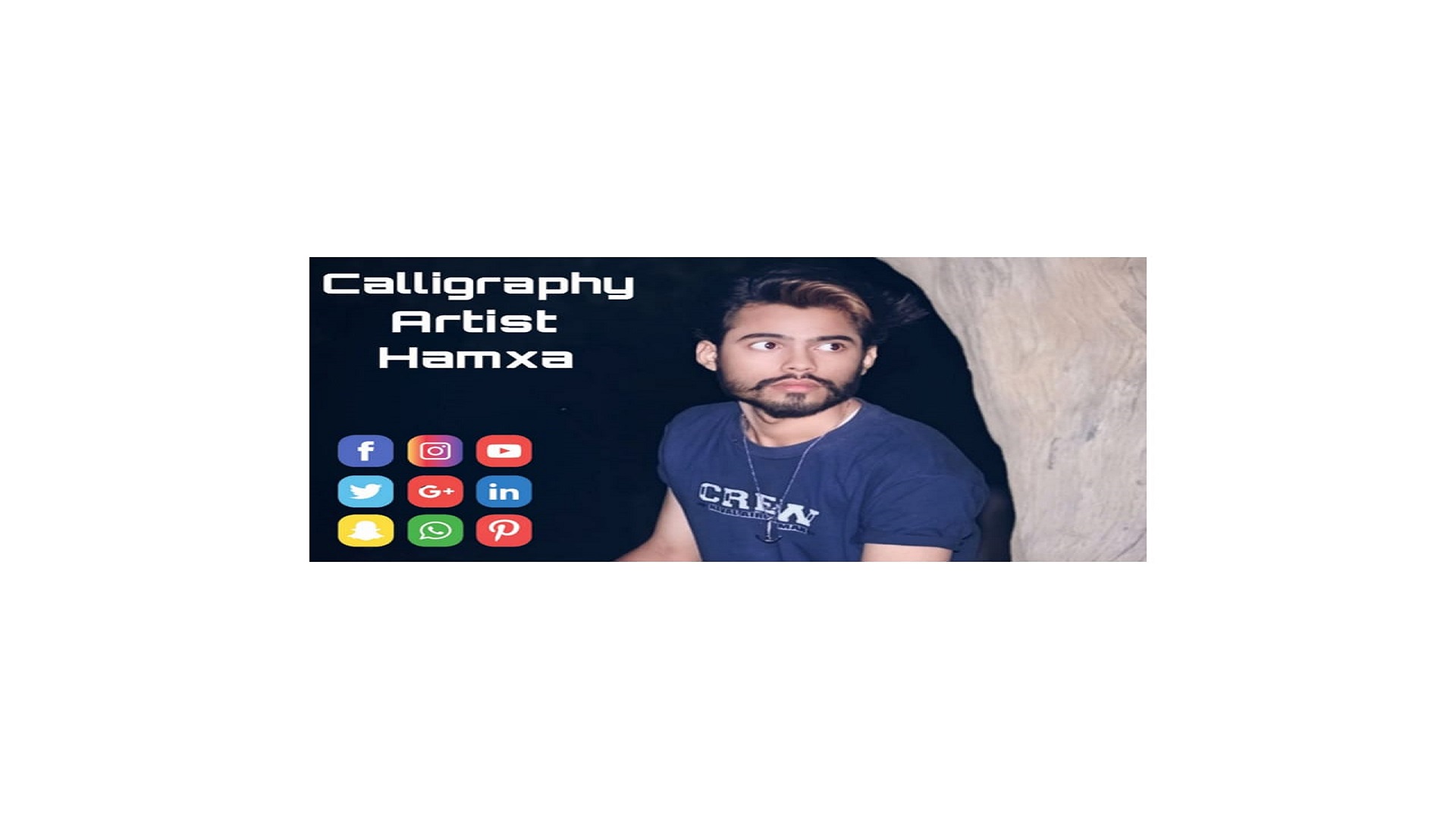 Calligraphy artist hamxa