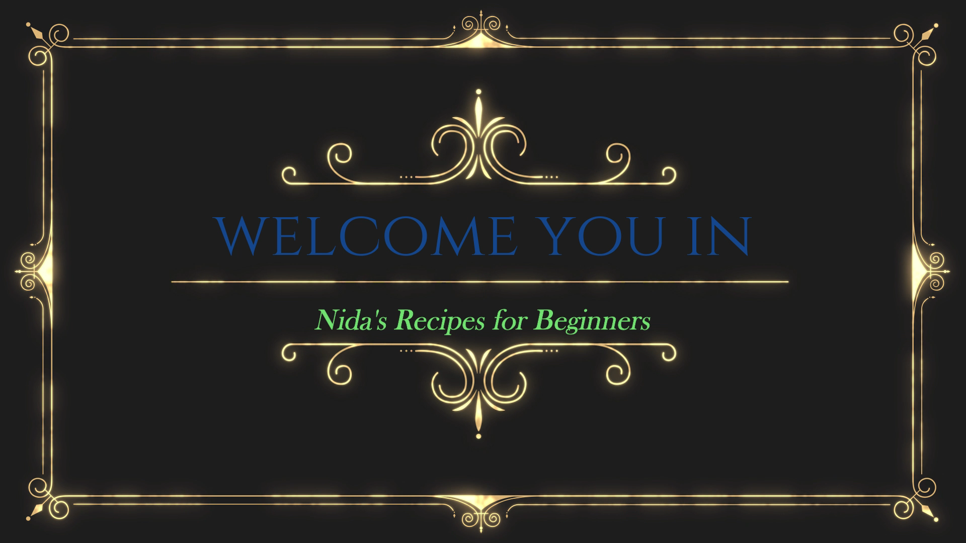 Nida's Recipes for Beginners