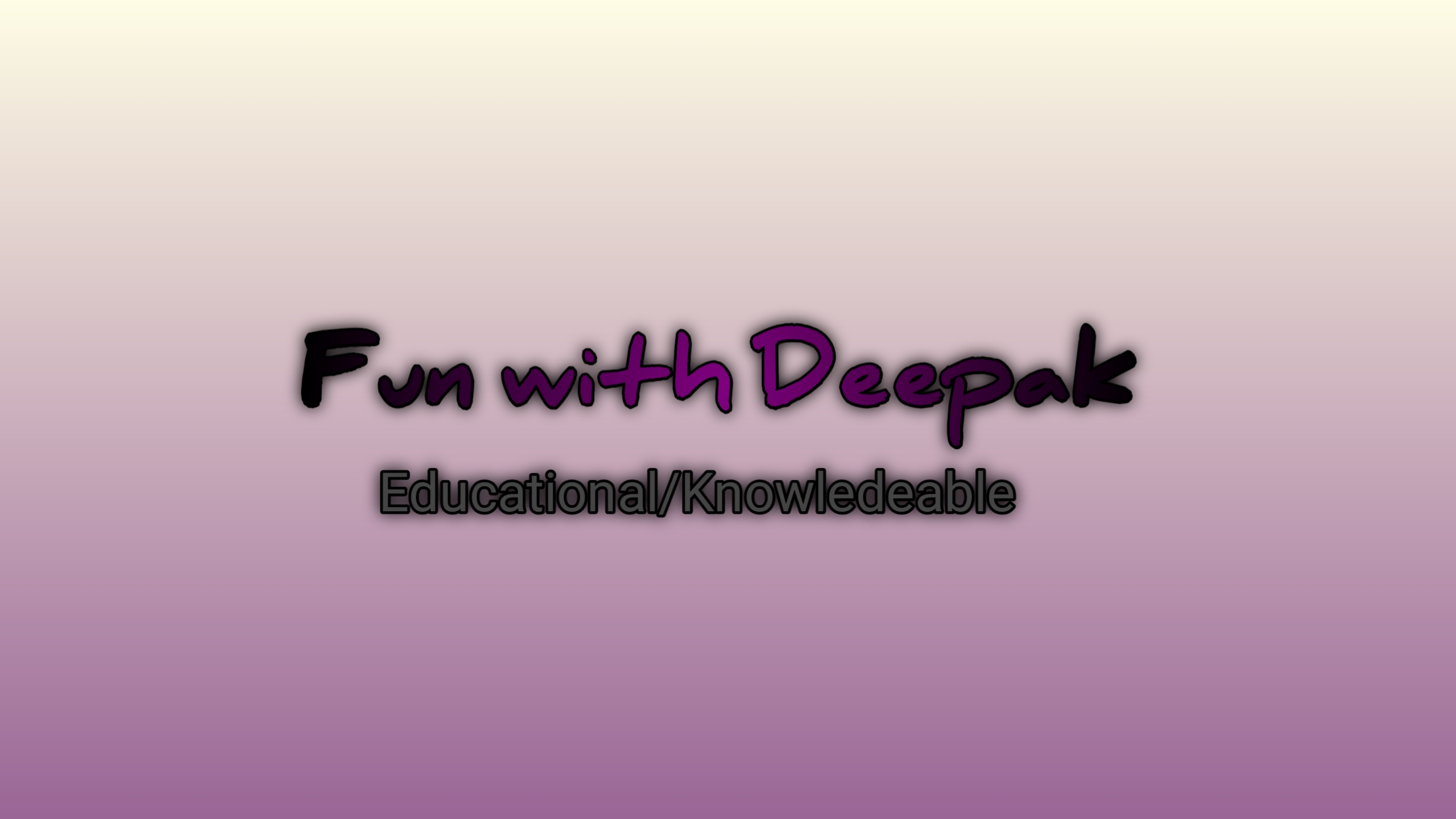 Fun with Deepak