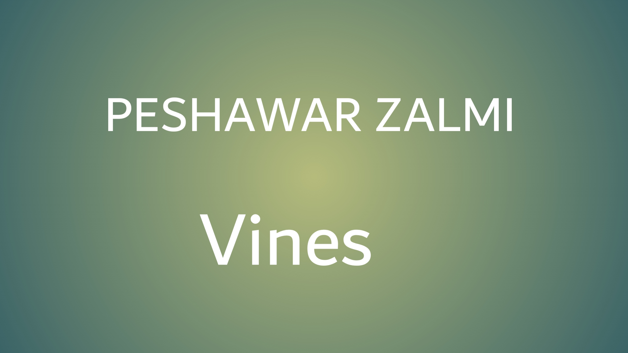Peshawar zalmi vines