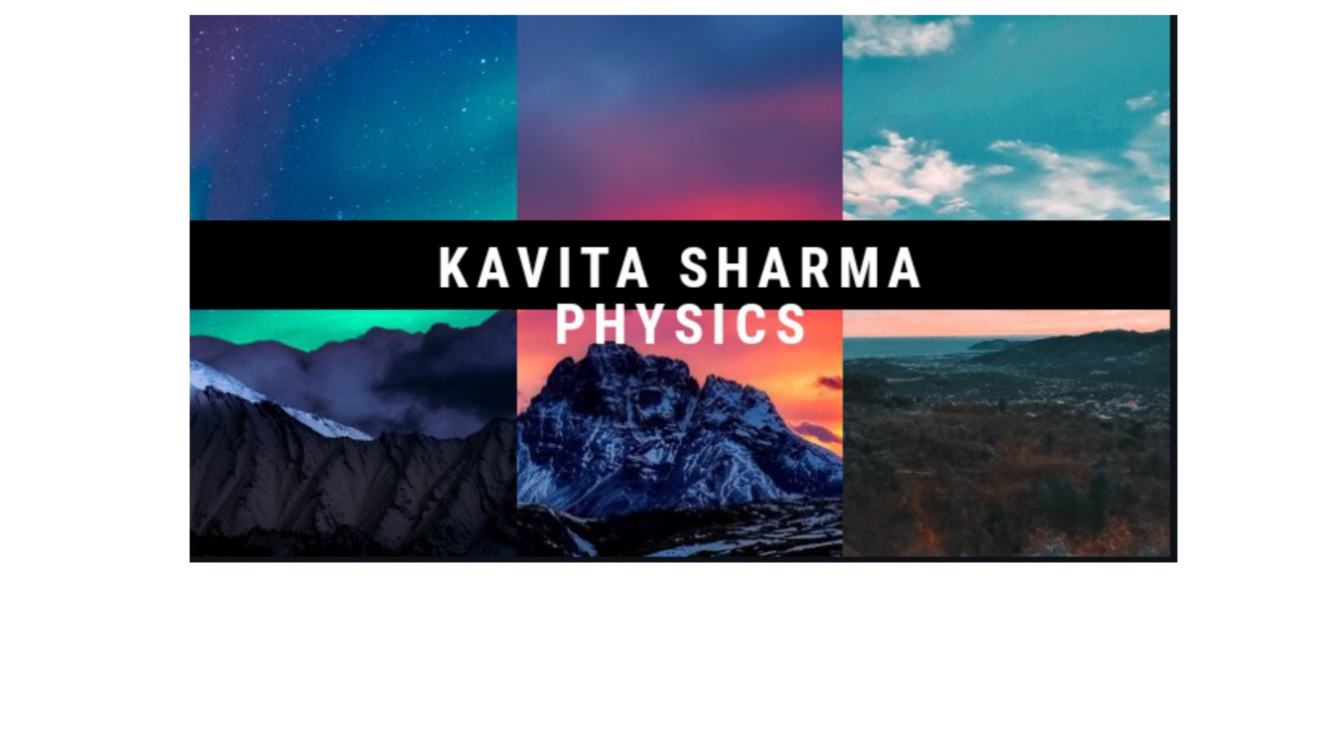 Kavita Sharma Physics