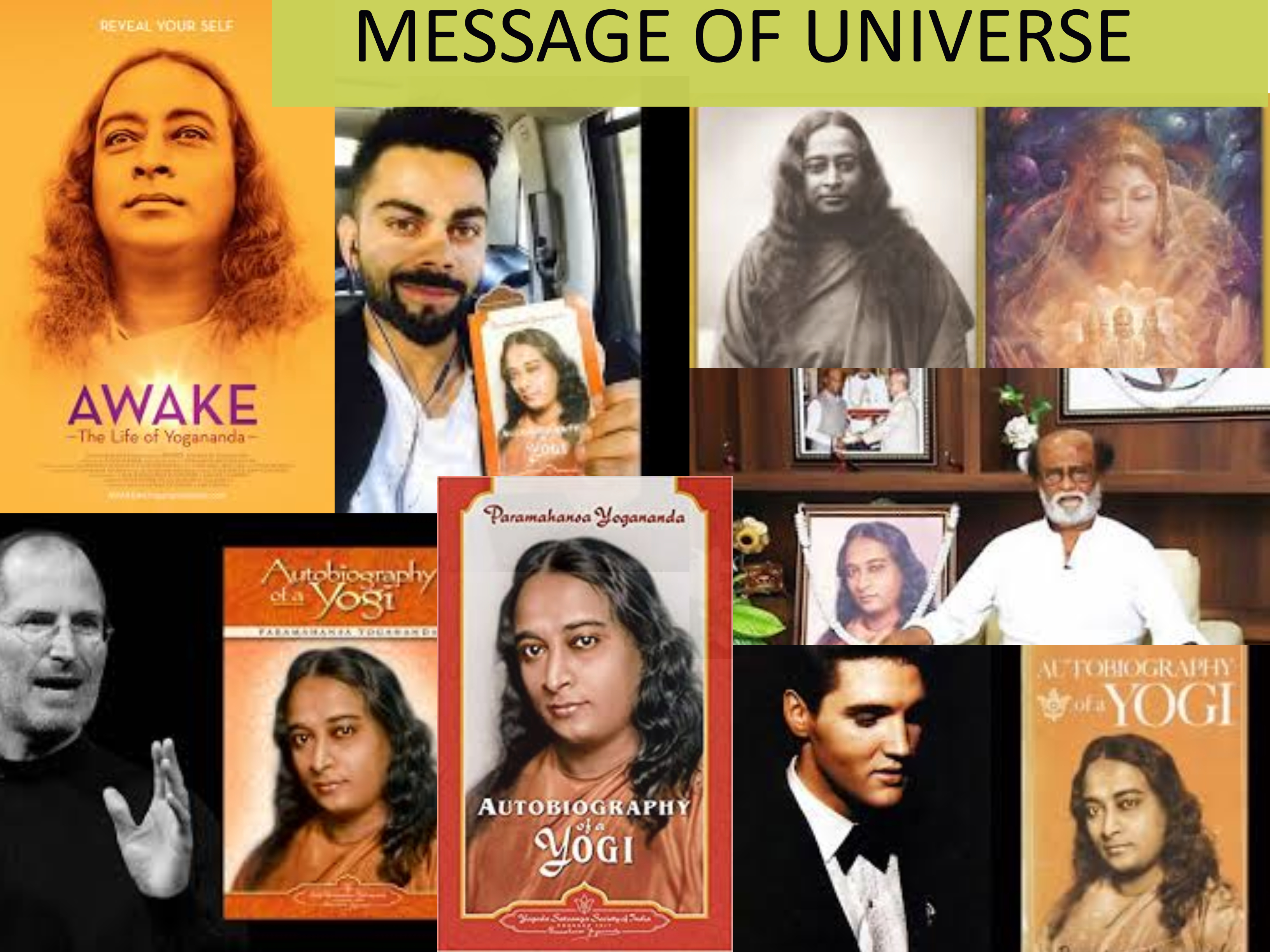 MESSAGE OF UNIVERSE