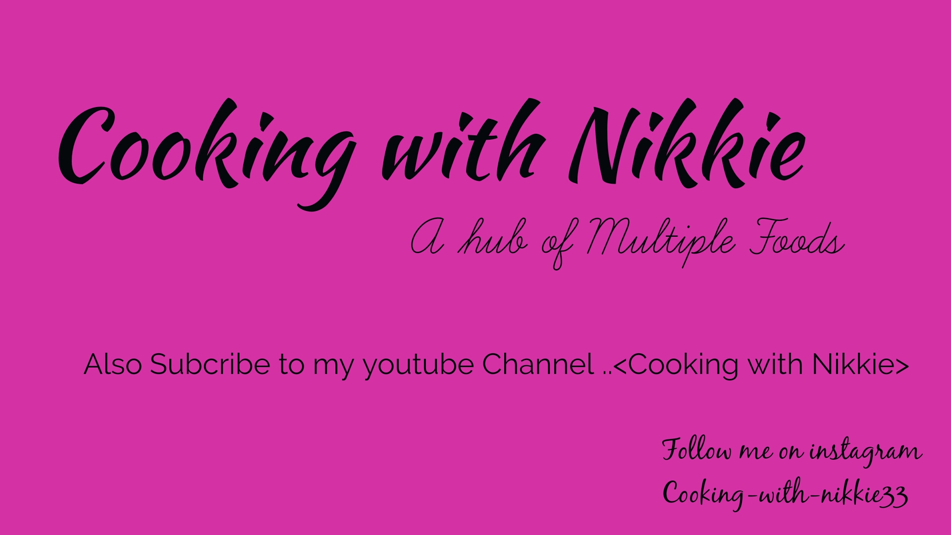 Cooking With Nikkie