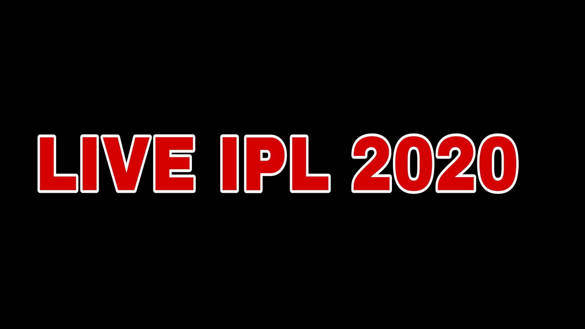 LIVE IPL 2020