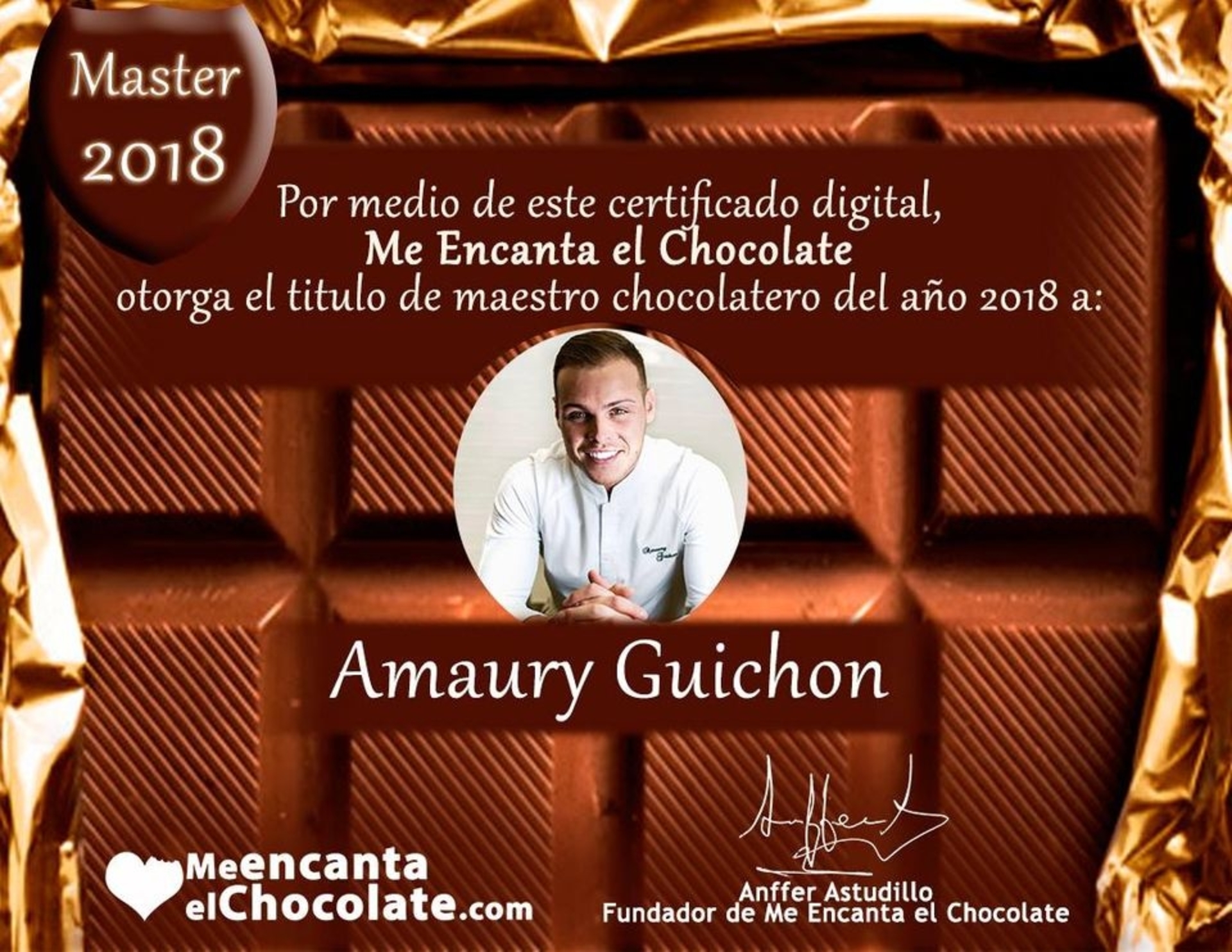 CHEF ET ARTISTE  AMAURY GUICHON