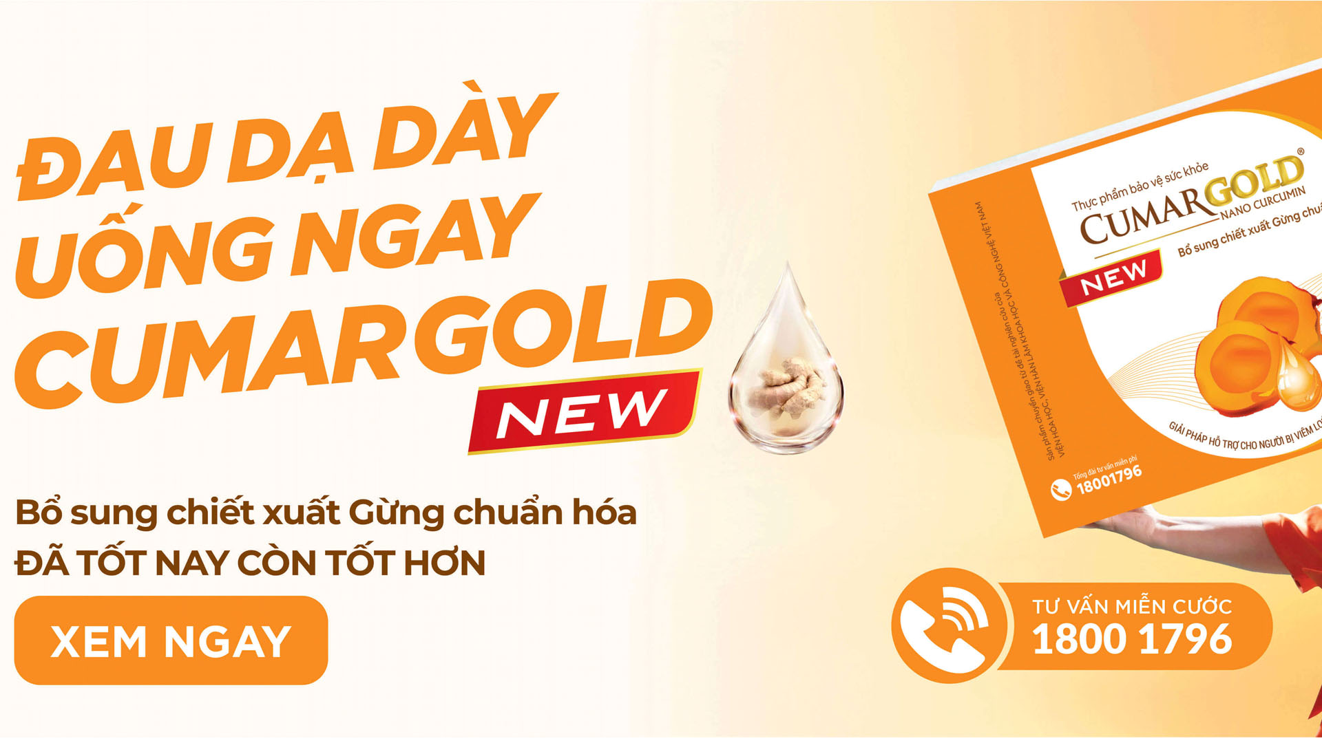 CumarGold New - Giải pháp cho đau dạ dày
