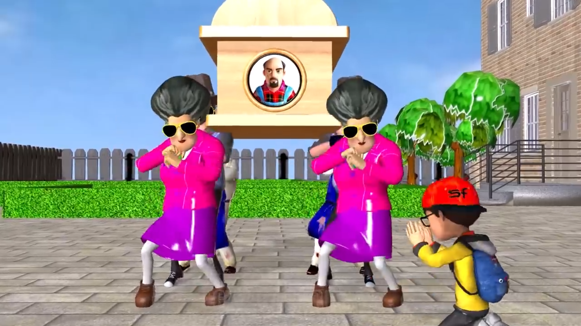 Famille enseignant effrayant