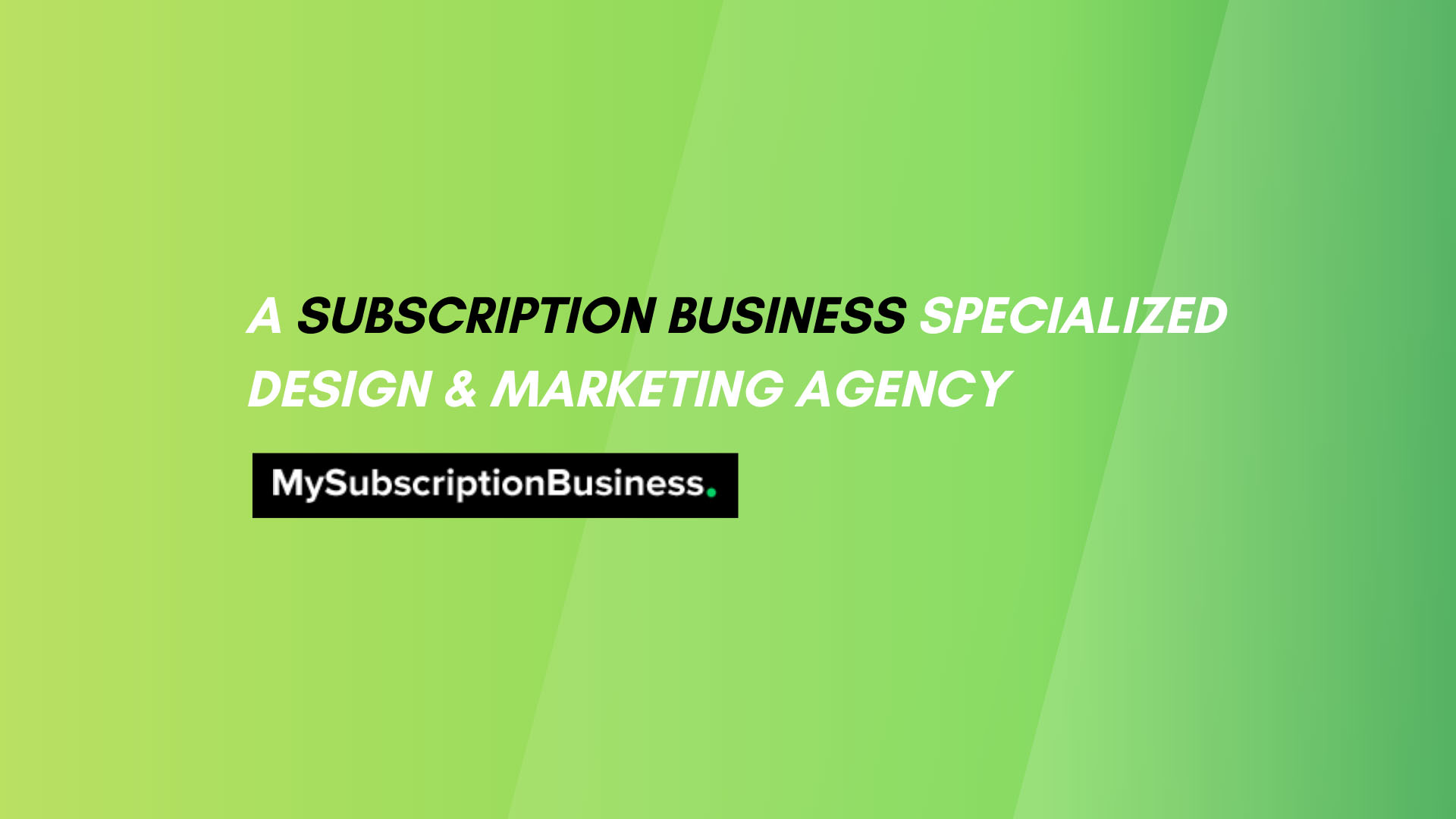 My Subscription Business