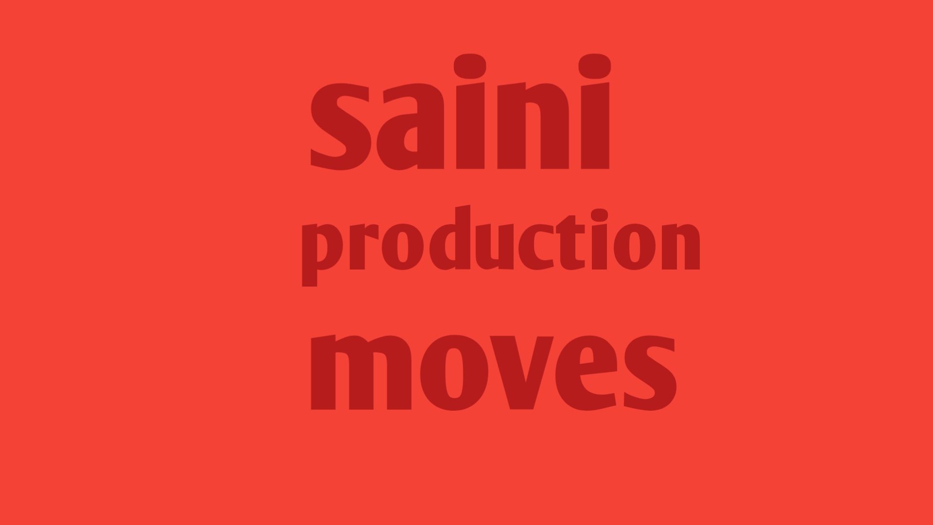 Saini production moves