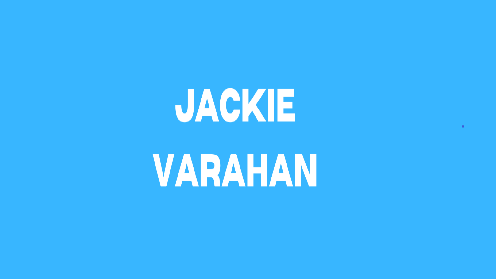 Jackie Varahan