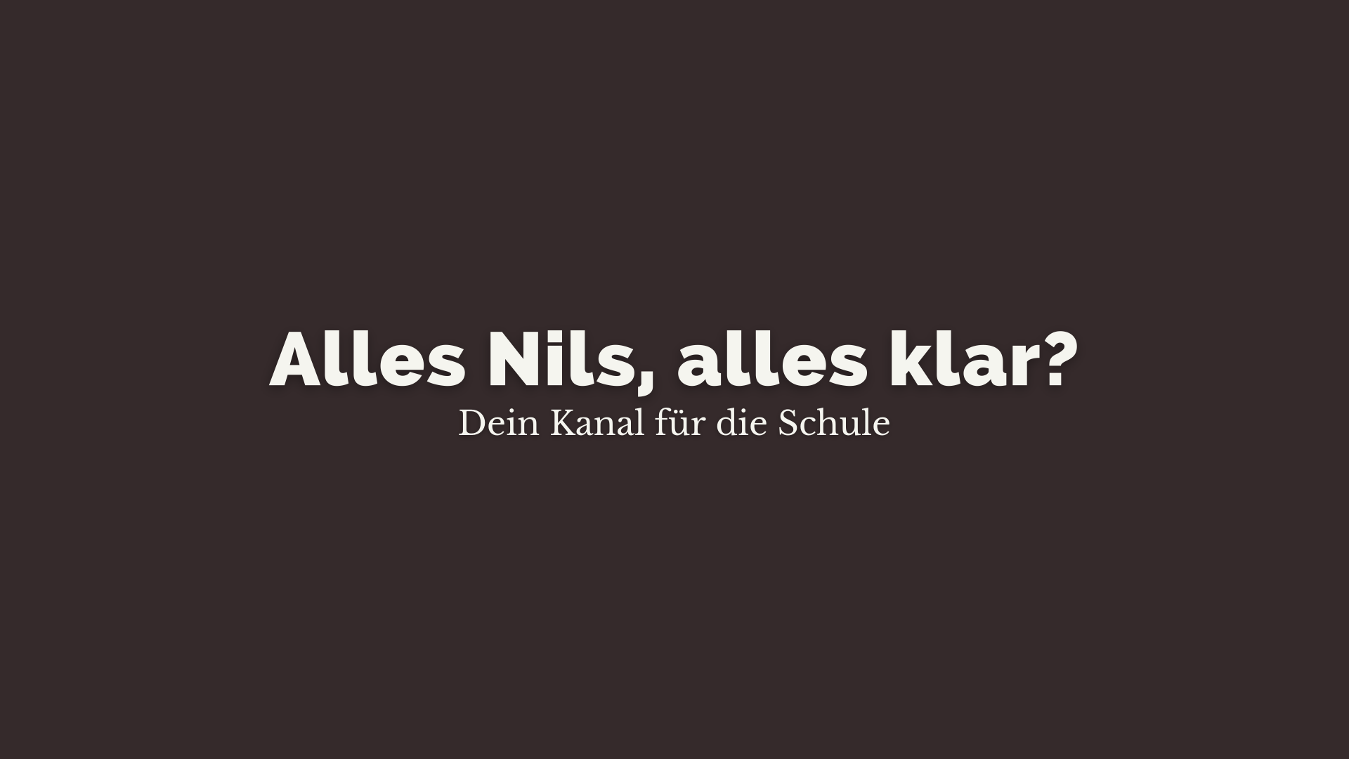 Alles Nils, alles klar?