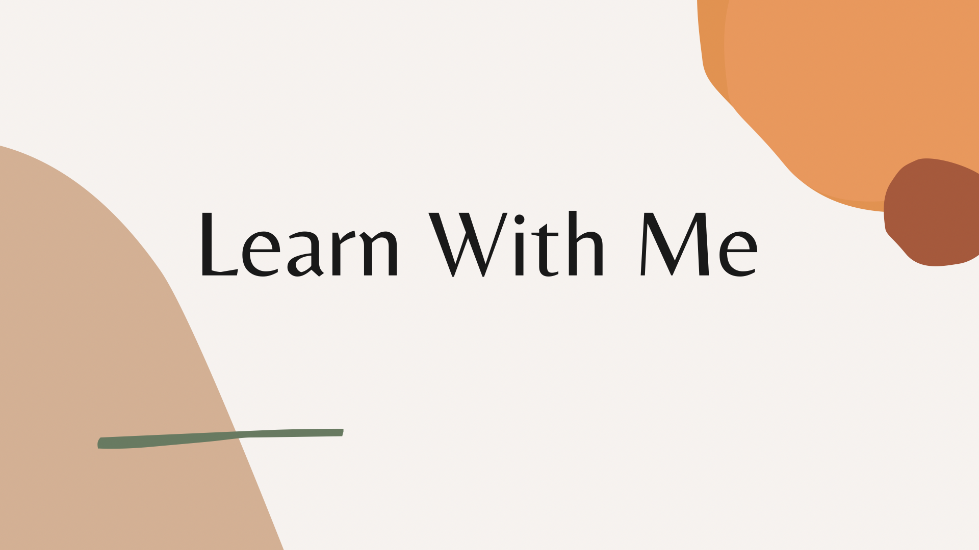 Learn With Me