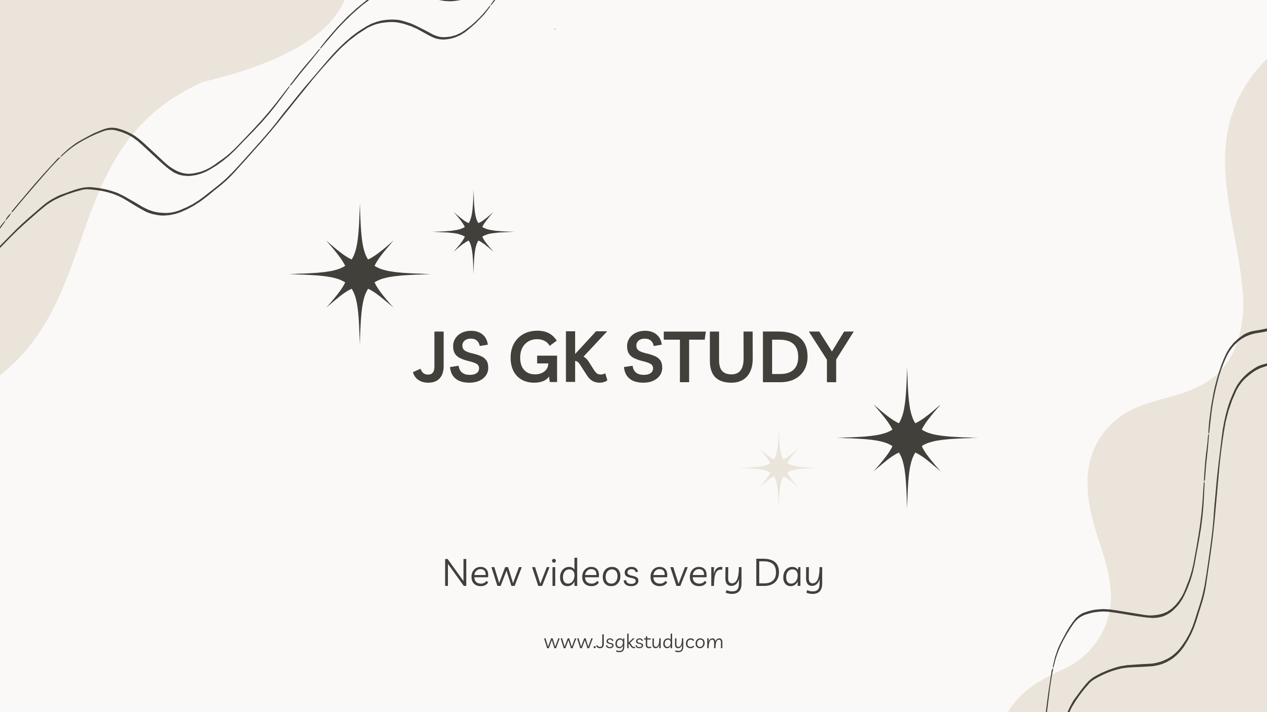JS GK STUDY