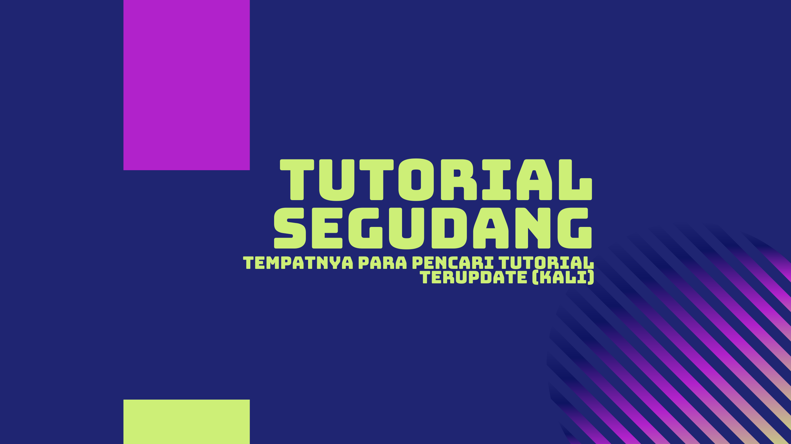tutorial segudang