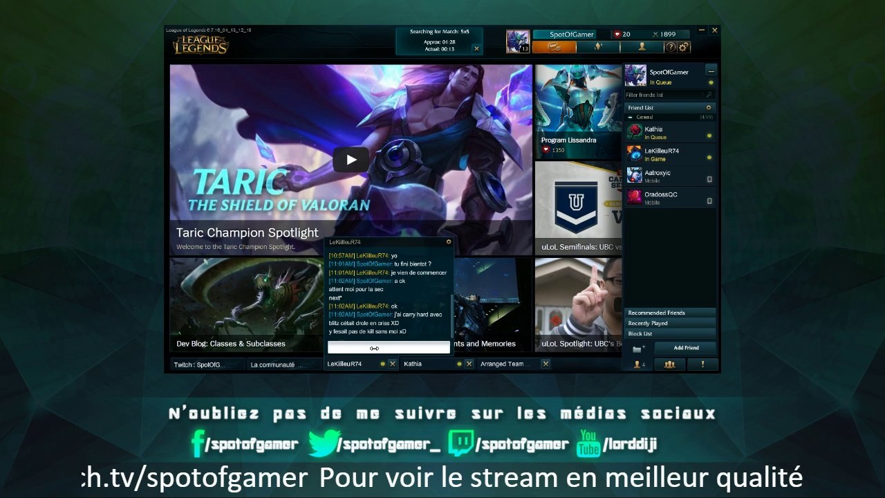 [QC / FR / PC] On déconne sur lol !
