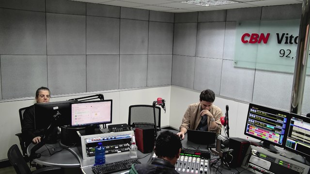 Estudio ao vivo da CBN Vitória - 92.5 FM