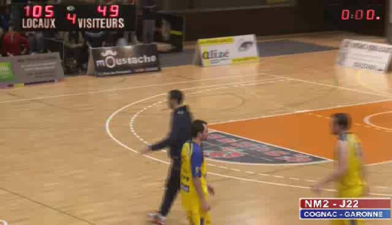 Basket Live - NM2 J22 - Cognac Charente B.B. vs GARONNE Asptt B.