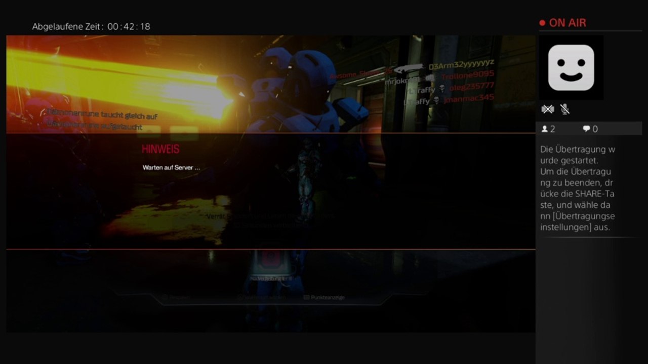 Ps4-live-Übertragung von d3arm32yyyyyyz