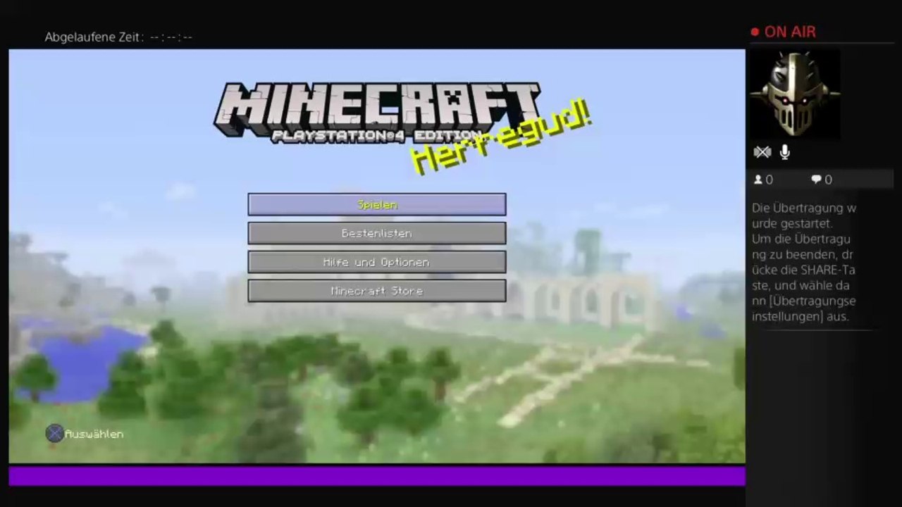 Minecraft  PlayStation4 Edition  teil 1 neuer Kanal