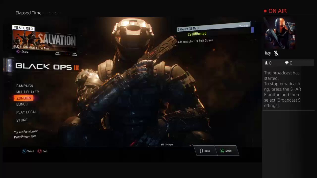 Live PS4 Broadcast