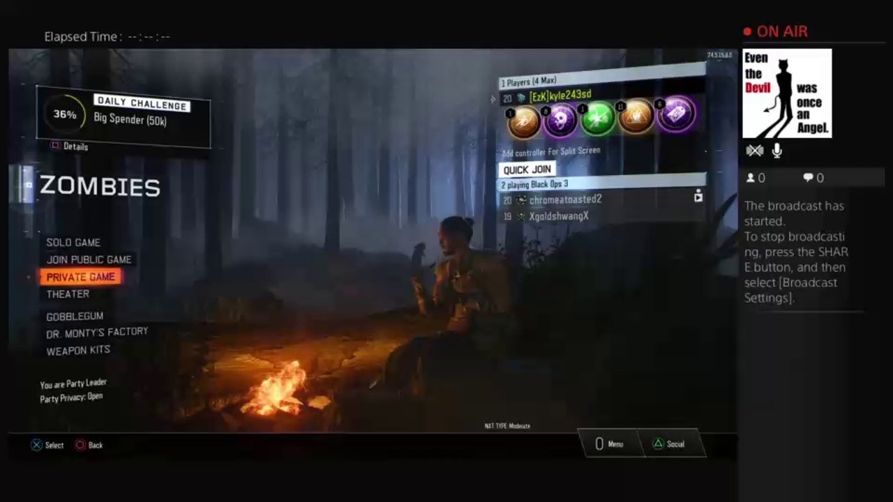 kyle243sd's Live PS4 Broadcast