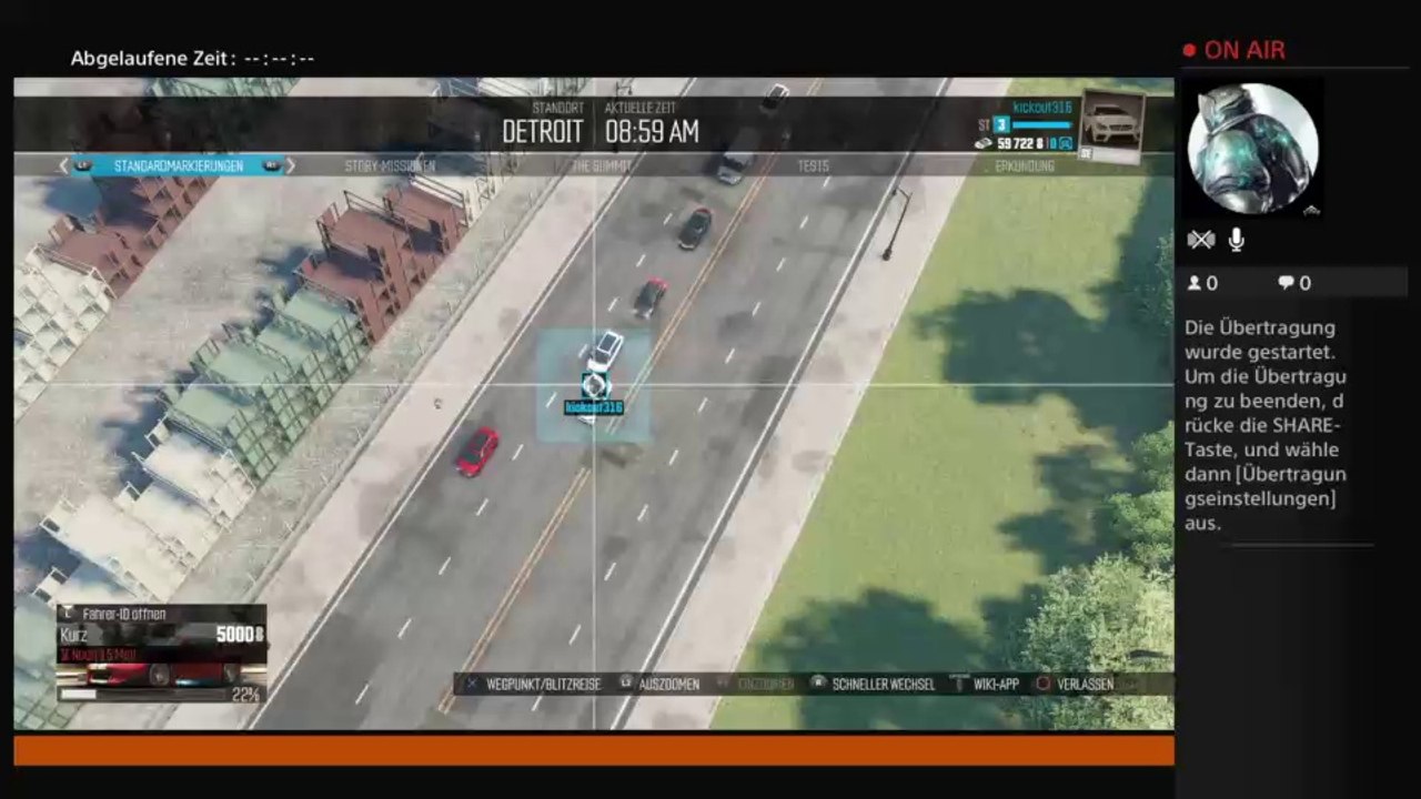 Ps4-live-Übertragung von kickout316