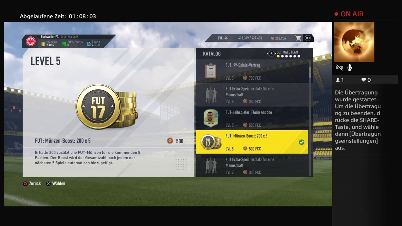 PS4-Live-Übertragung von SLIMANI-BEN