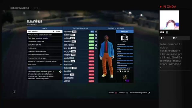 Siamo su gta rng(fann ) raga entrate in live se volete tramite [party]