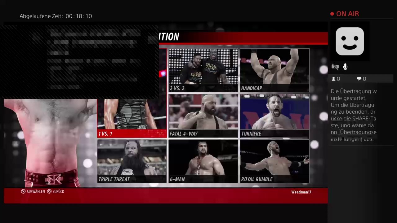 Ps4-live-Übertragung von weadman17