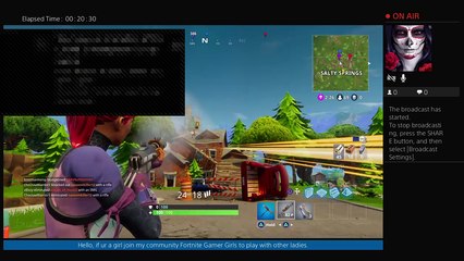 Canadian girl playing Fortnite.