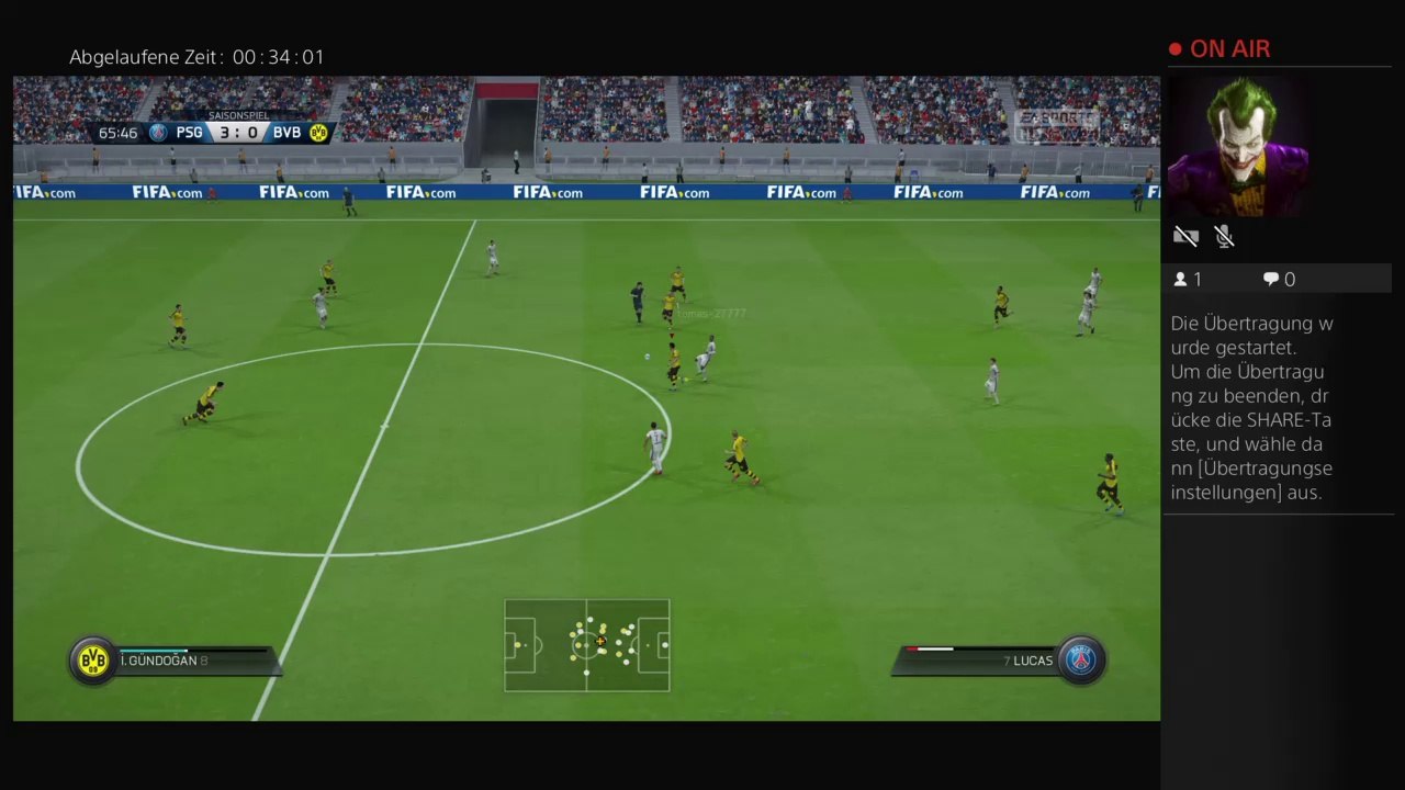 PS4-Live-Übertragung von DPK-Dennis-BTSV