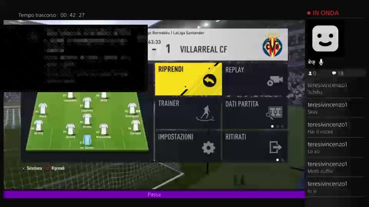 Trasmissione PS4 live di davide84214