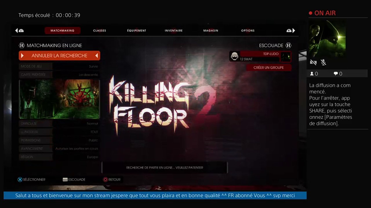 Diffusion PS4 en direct de TDP-LUDO