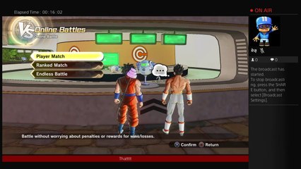 1v1 dragonball xenoverse 2 live