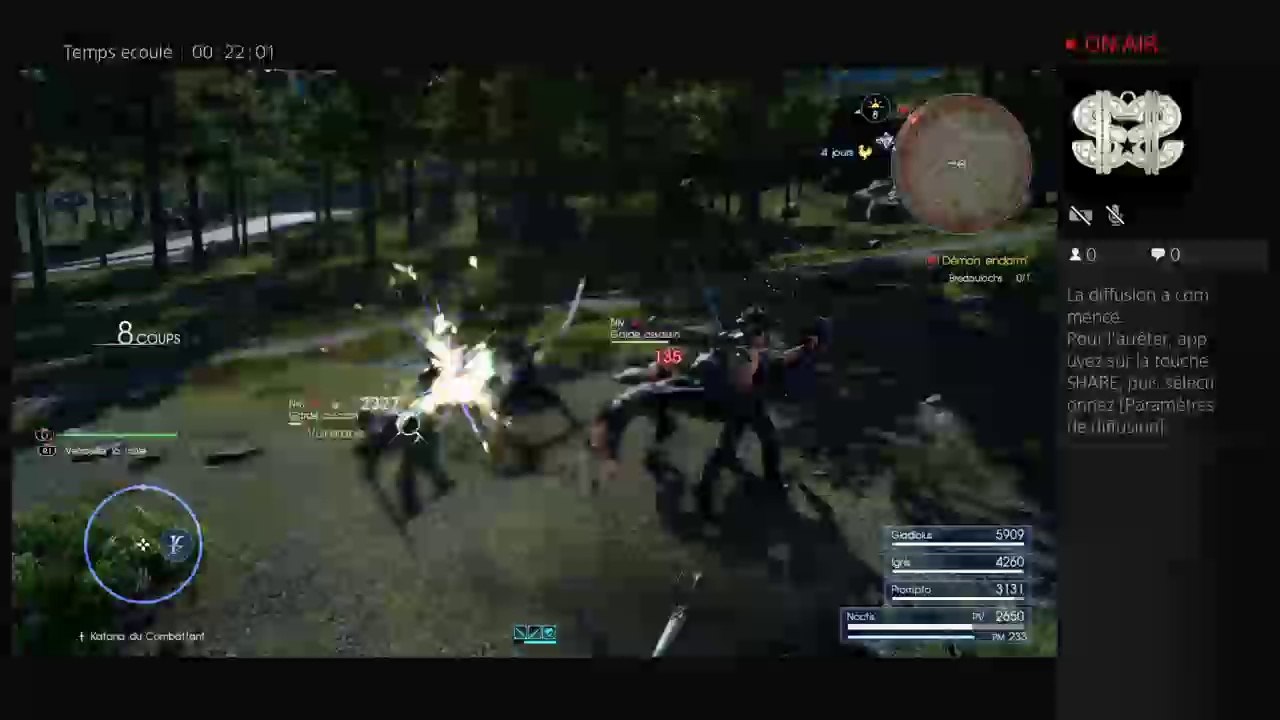 final fantasy xv en directe