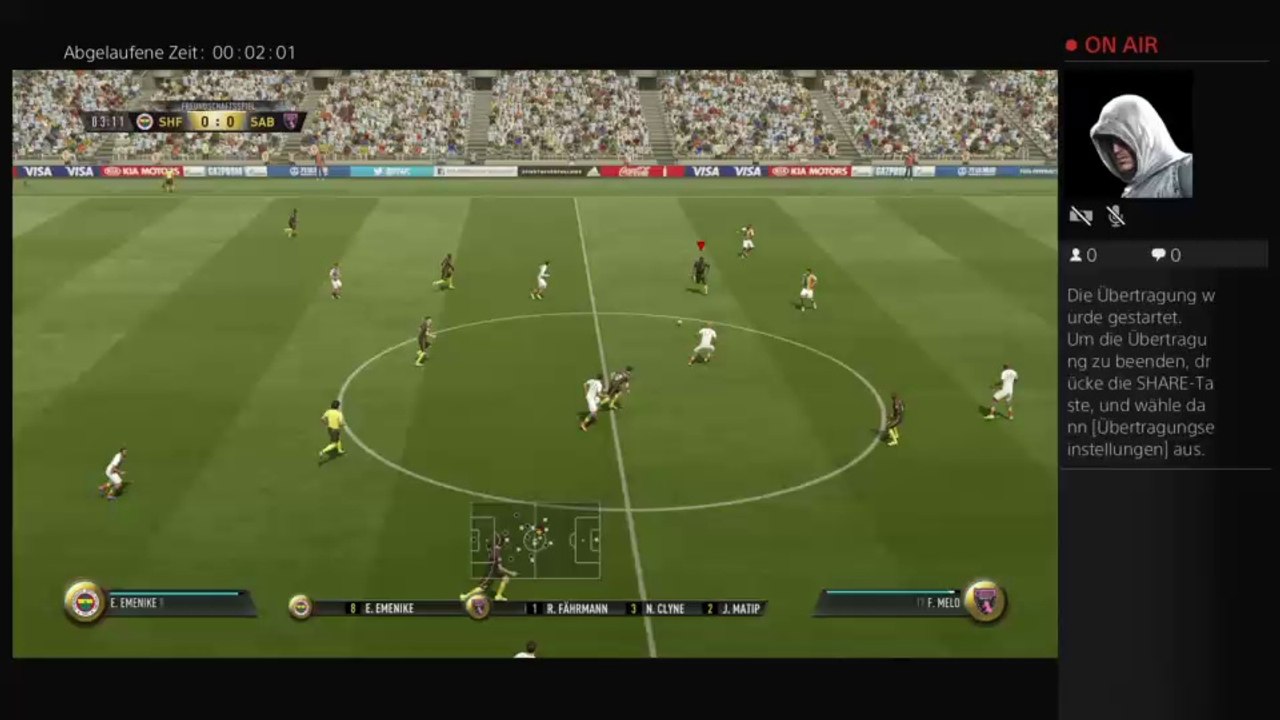 PS4-Live-Übertragung von EAFB-Emre